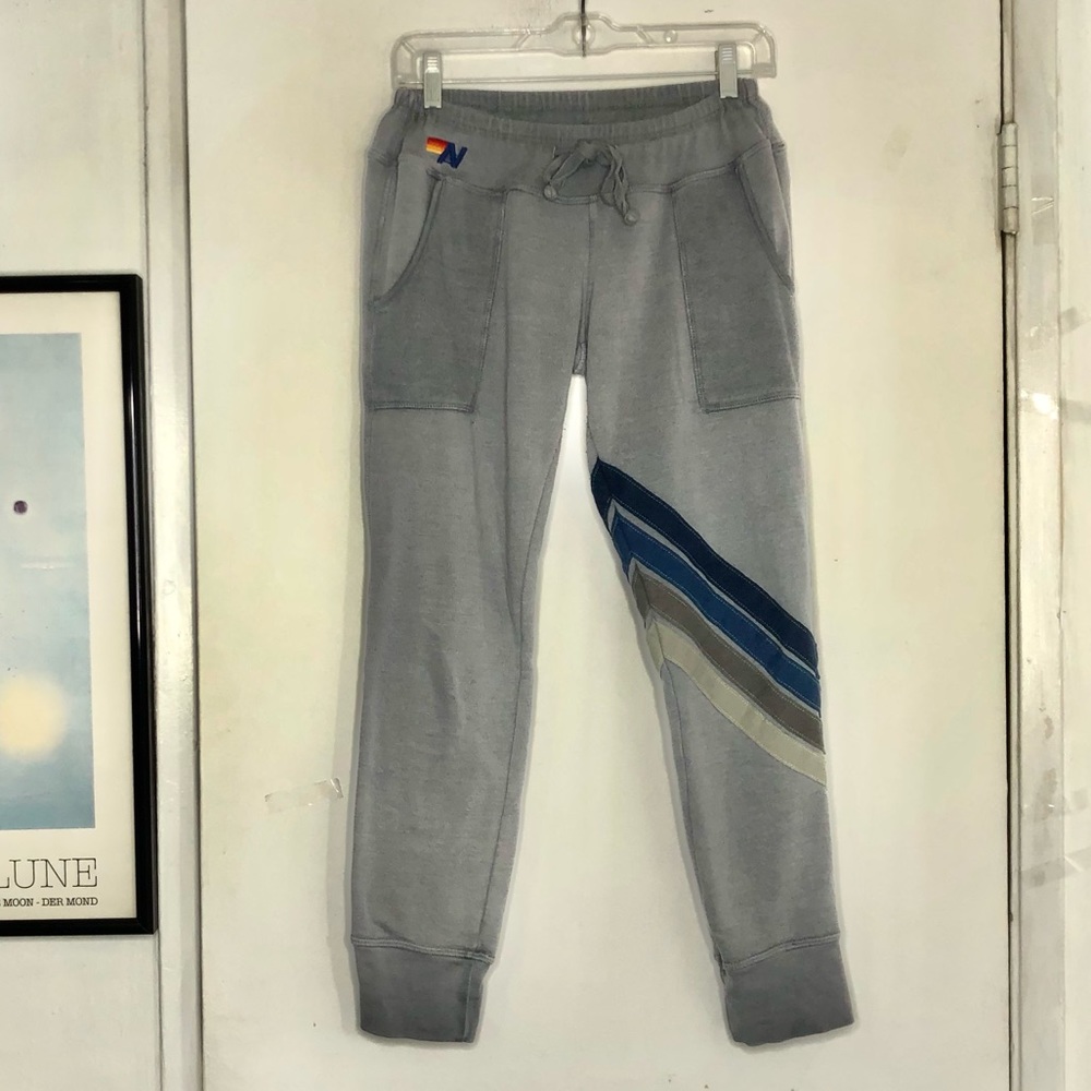 RARE!! Aviator Nation • 4 Stripe Chevon Jogger